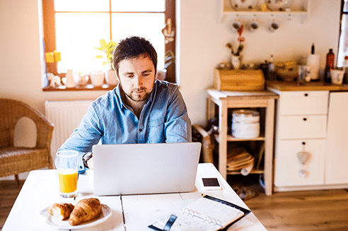 working from home