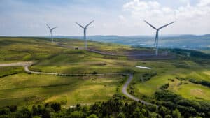 Wind farm wind turbines