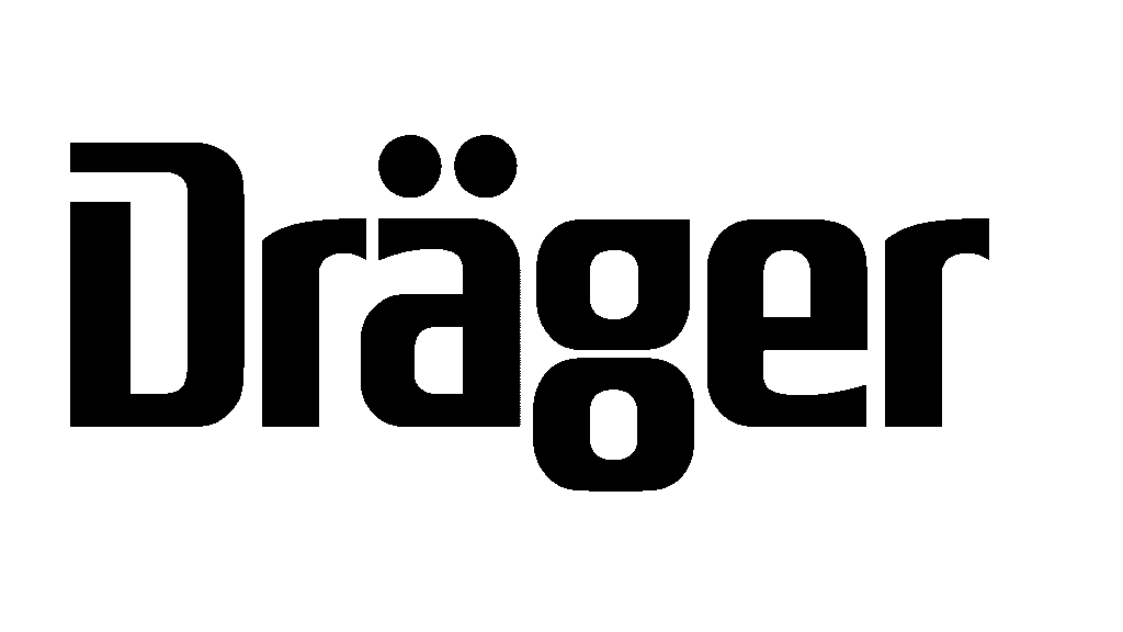 The image displays the Dräger company logo in bold, black letters with an umlaut over the letter "a.