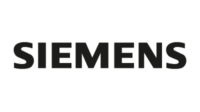 The image shows the Siemens logo with the word "SIEMENS" in bold, black capital letters on a white background.
